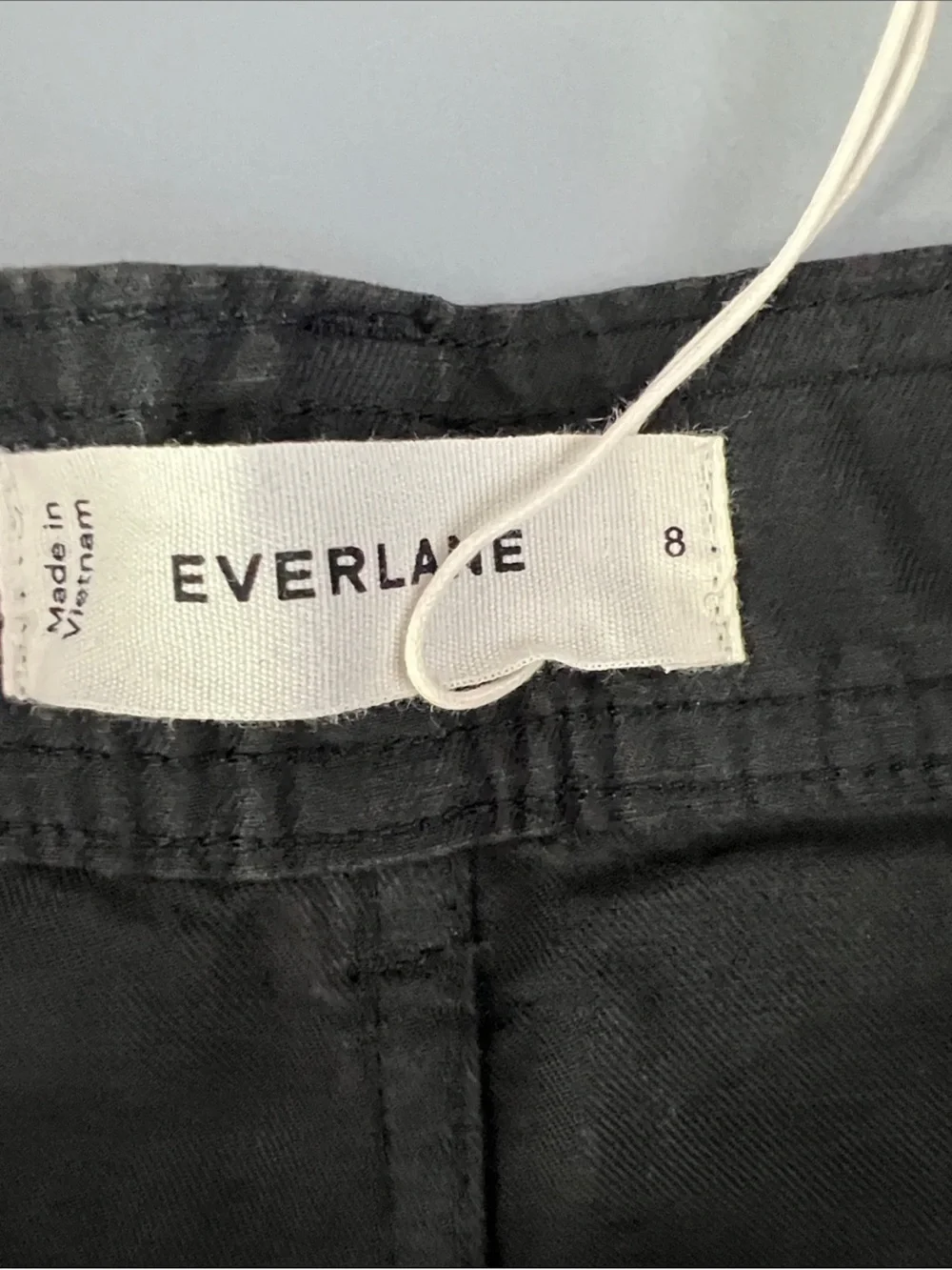 New Everlane THE FATIGUE BARREL PANT in Black Size 8